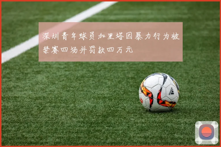 深圳青年球员加里塔因暴力行为被禁赛四场并罚款四万元